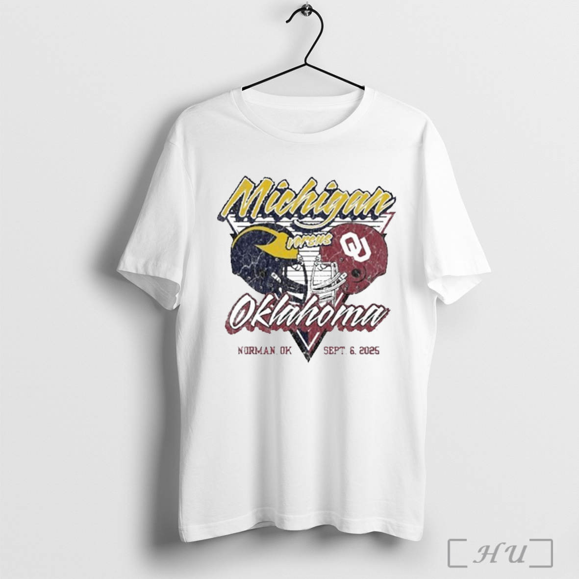 Officials Gameday Showdown 2025 Michigan Vs Oklahoma Matchup T Shirt Sweatshirt