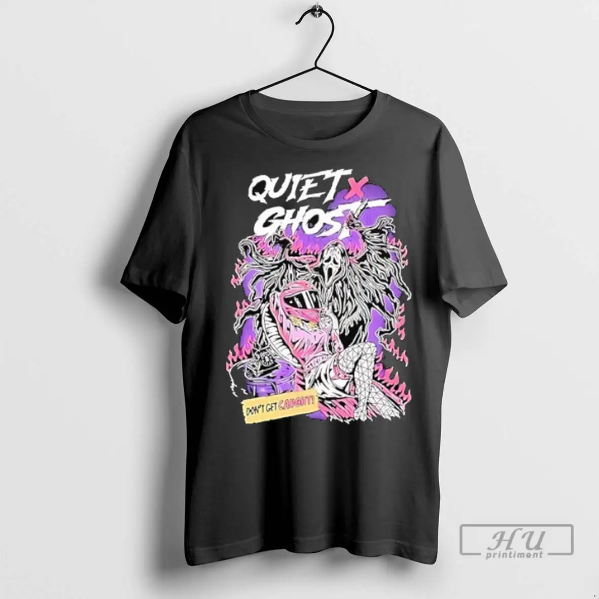 Officials Ghostface Quiet X Ghost Dont Get Caught T Shirts Sweatshirt