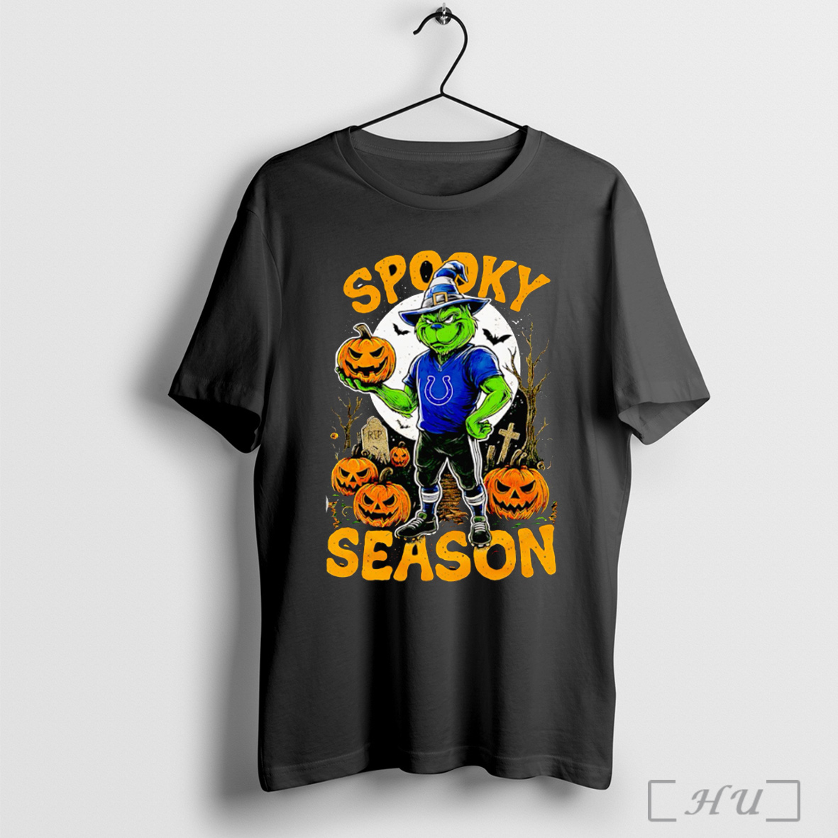 Officials Grinch Indianapolis Colts Nfl Spooky Season Halloween T Shirt Sweatshirt