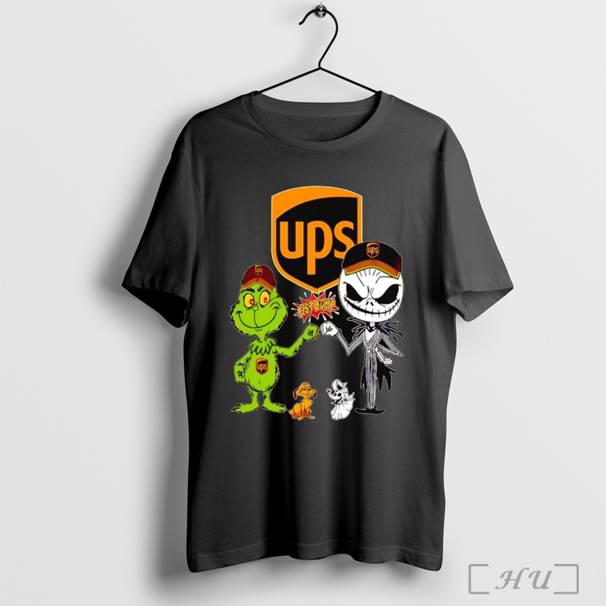 Officials Grinch And Jack Skellington Fist Bump Ups Halloween T Shirt Sweatshirt