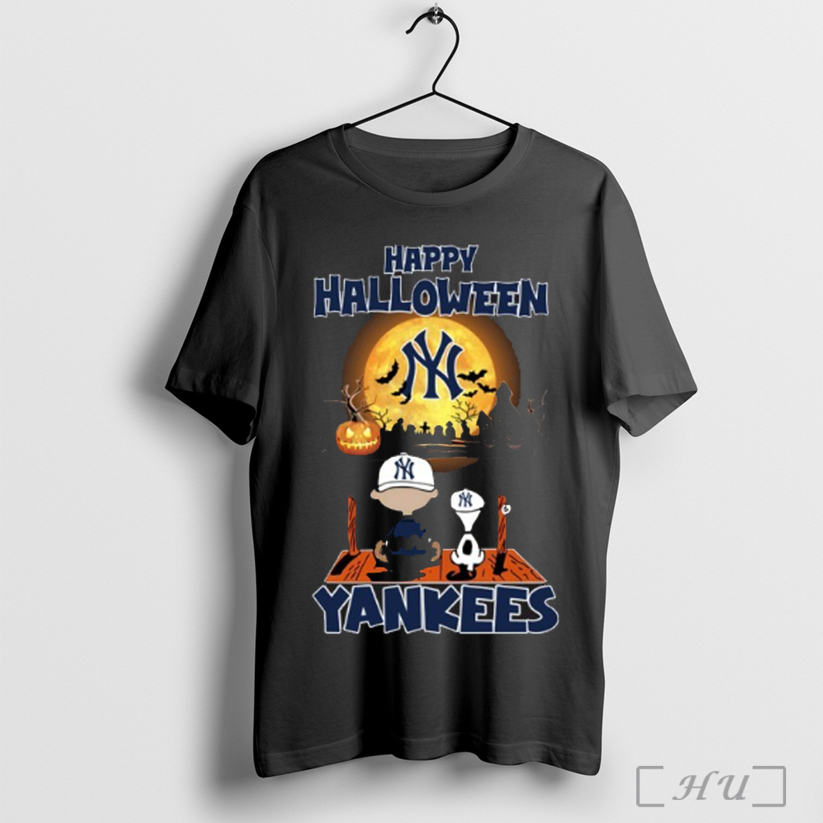 Officials Happy Halloween New York Yankees X The Peanuts Snoopy And Charlie Brown T Shirt Sweatshirt