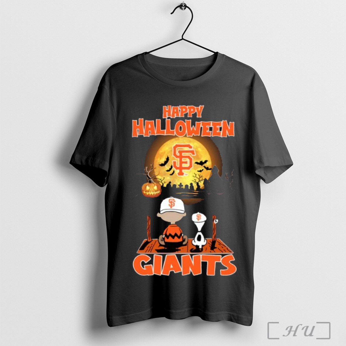 Officials Happy Halloween San Francisco Giants X The Peanuts Snoopy And Charlie Brown T Shirt Sweatshirt