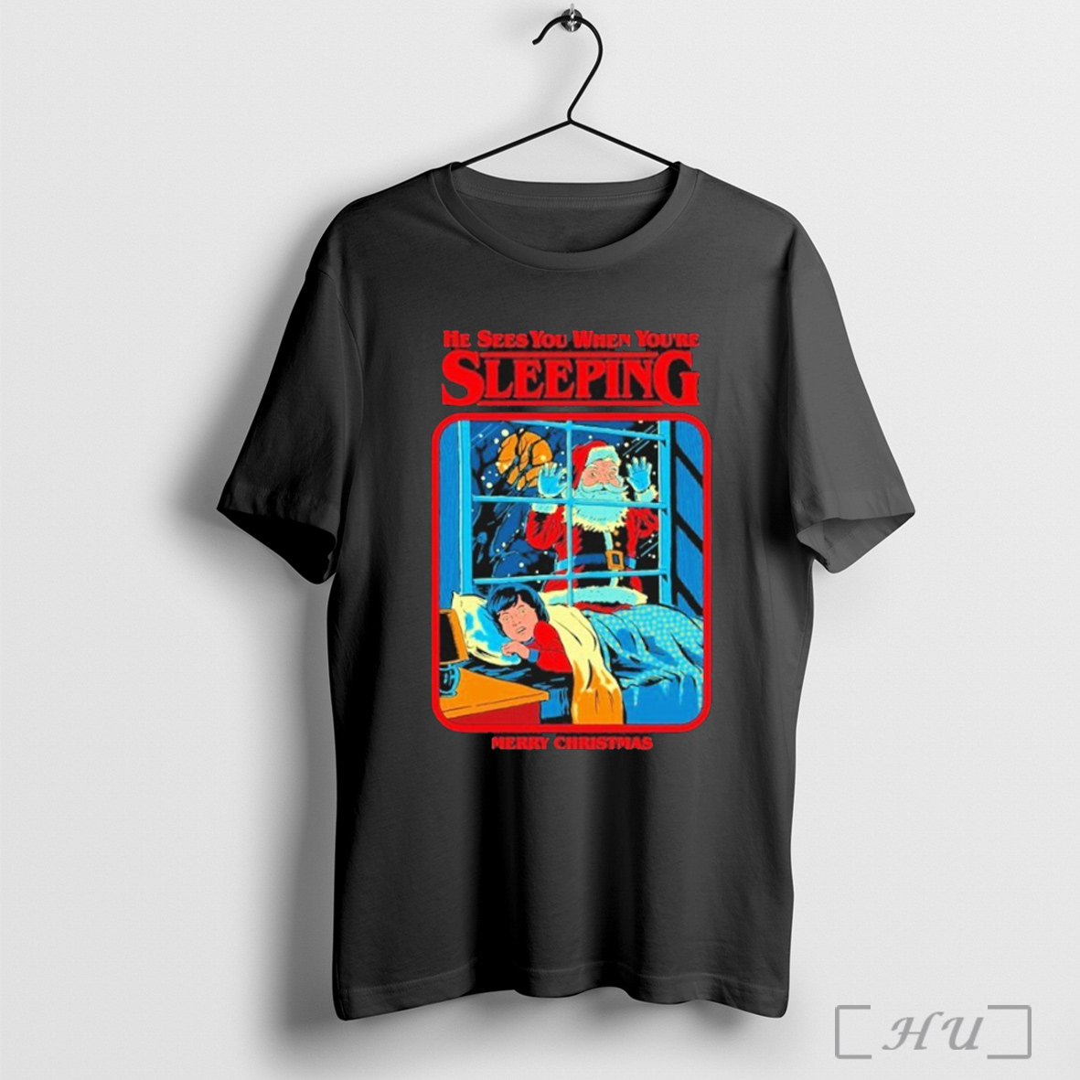 Officials He Sees You When Youre Sleeping Merry Christmas T Shirt Sweatshirt