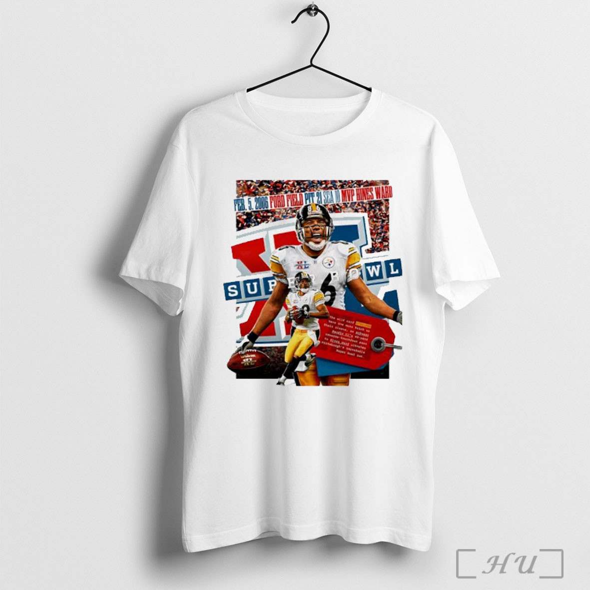 Officials Hines Ward Pittsburgh Steelers Mvp Super Bowl Xl Retro T Shirt Sweatshirt