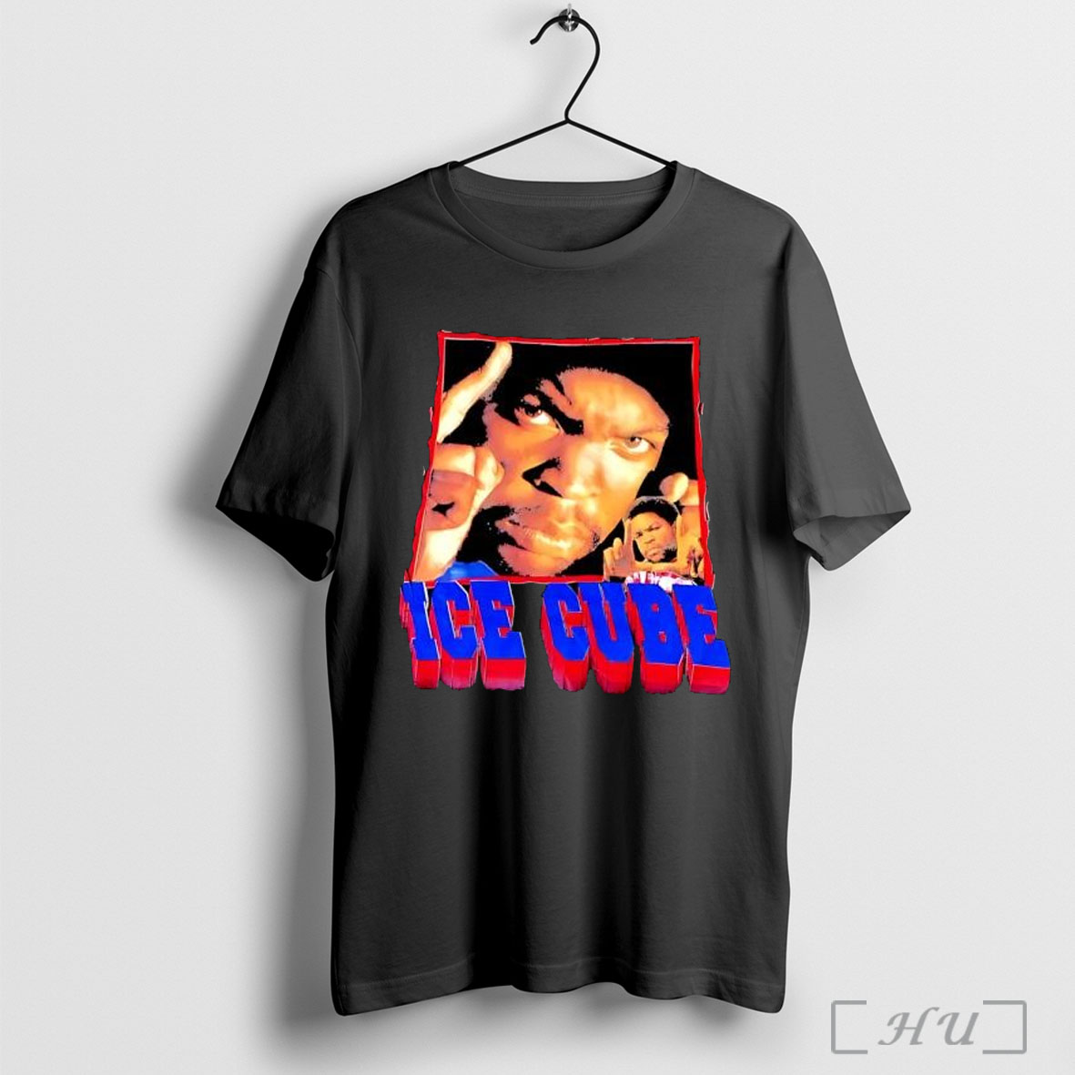 Officials Ice Cube Rapper Portrait Middle Finger T Shirt Sweatshirt