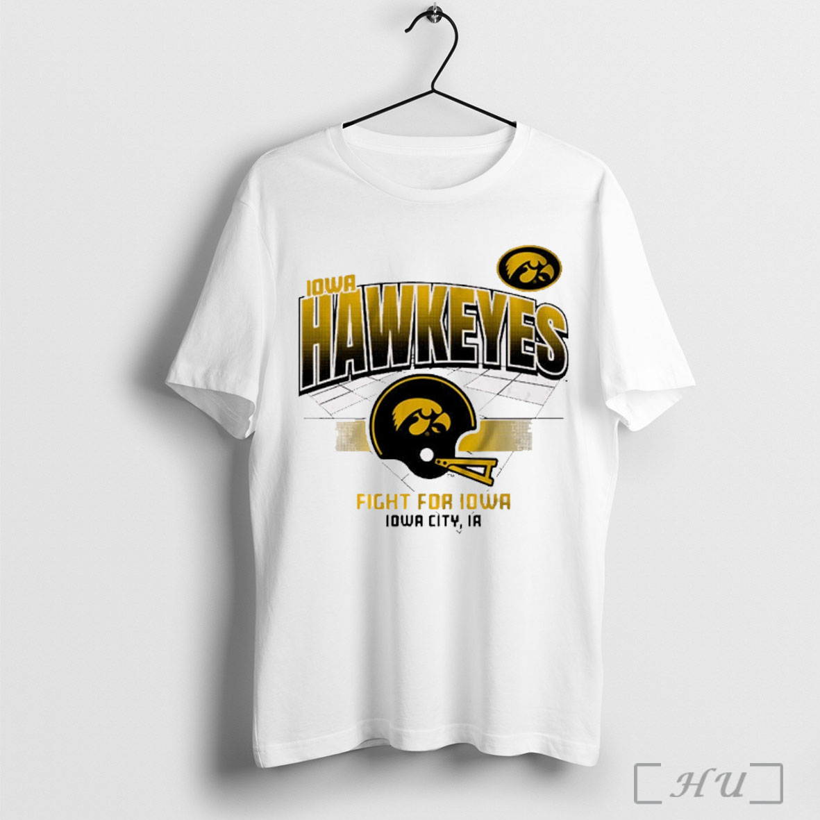 Officials Iowa Hawkeyes Football Ncaa Fight For Iowa Iowa City Ia Helmet Grid T Shirt Sweatshirt