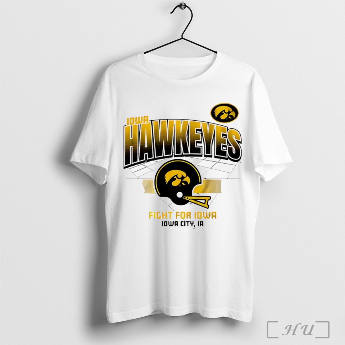 Officials Iowa Hawkeyes Football Fight For Iowa Helmet Grid T Shirt Sweatshirt