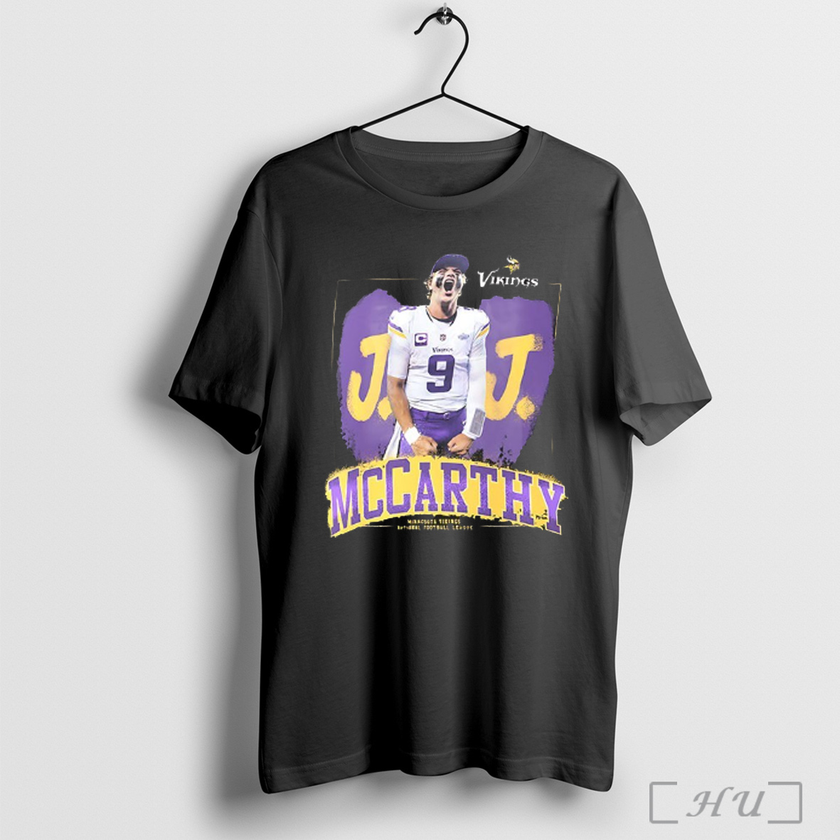 Officials J J Mccarthy Big Head Minnesota Vikings Football Player Hype Signature V Neck T Shirt Sweatshirt