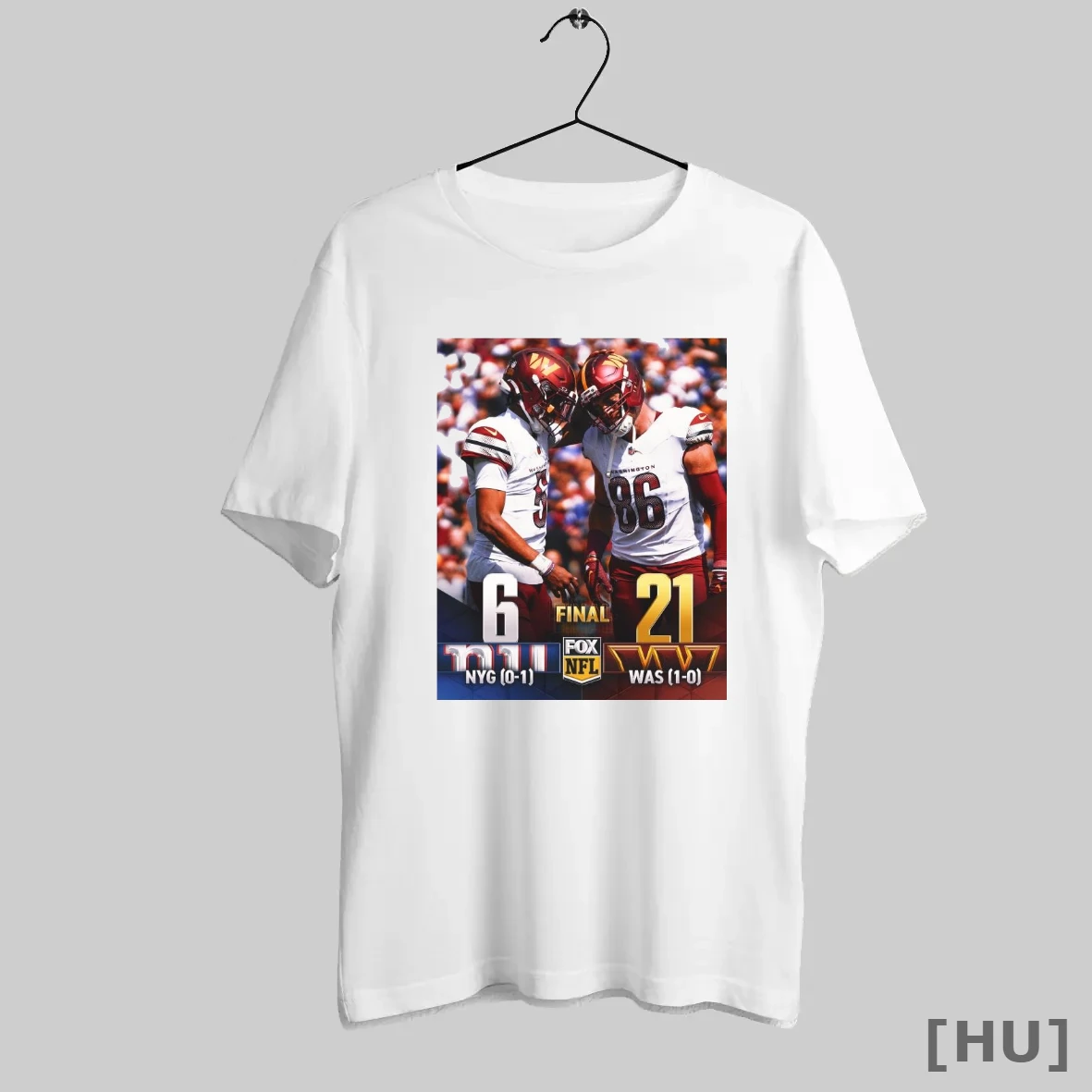Officials Jayden Daniels Washington Commanders Vs New York Giants Final Score 21 6 Fox Nfl T Shirt Sweatshirt