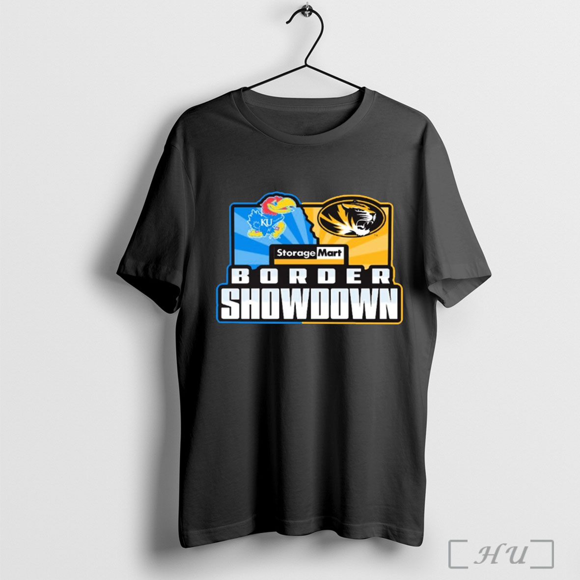 Officials Kansas Jayhawks Vs Missouri Tigers Border Showdown Storage Mart 2025 Logo T Shirt Sweatshirt