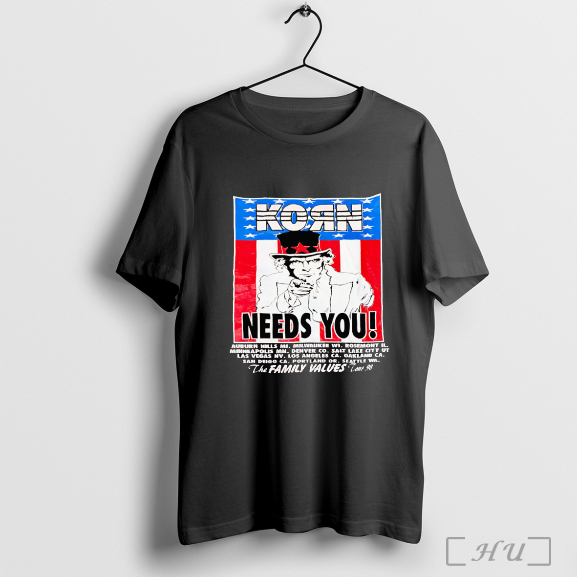Officials Korn Needs You The Family Values Tour 98 T Shirt Sweatshirt