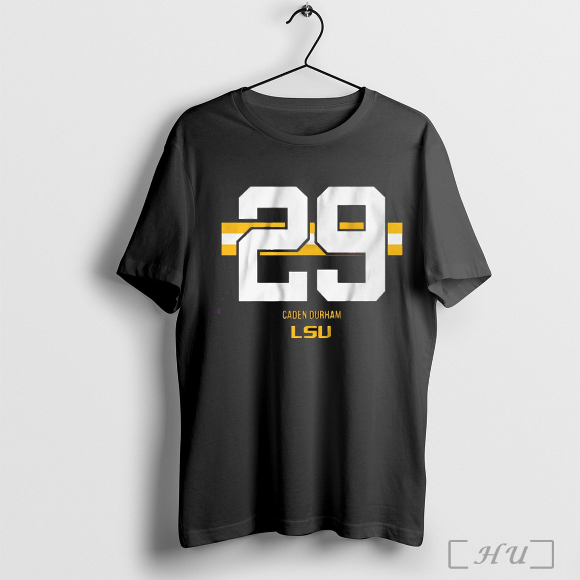 Officials Lsu Tigers Football Ncaa Caden Durham 29 Stripe T Shirt Sweatshirt
