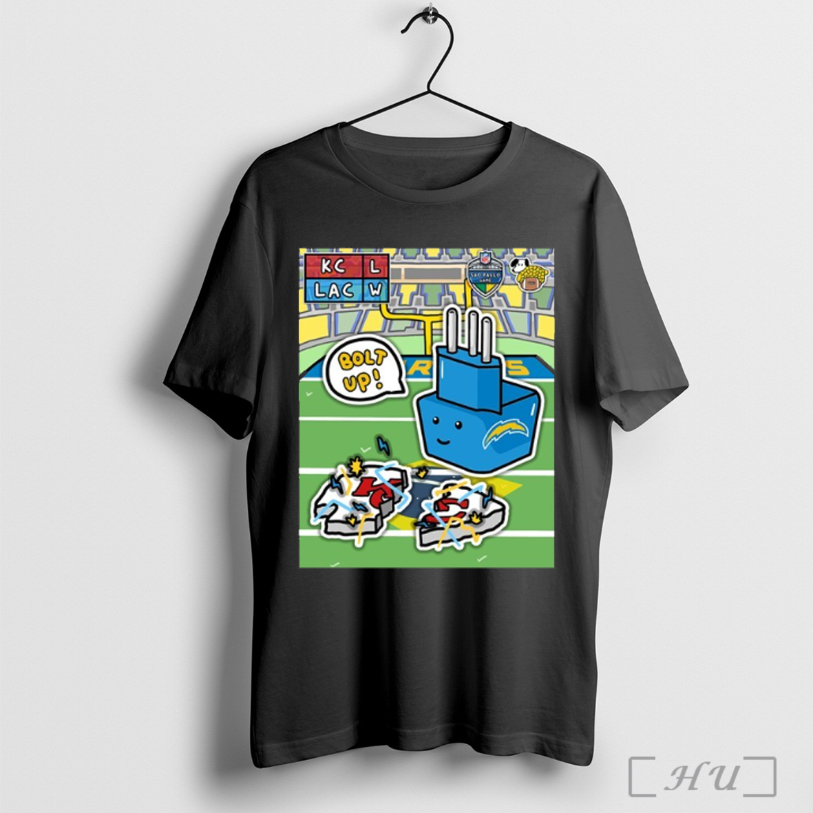 Officials Los Angeles Chargers Win 27 21 Kansas City Chiefs 2025 Game Day T Shirt Sweatshirt