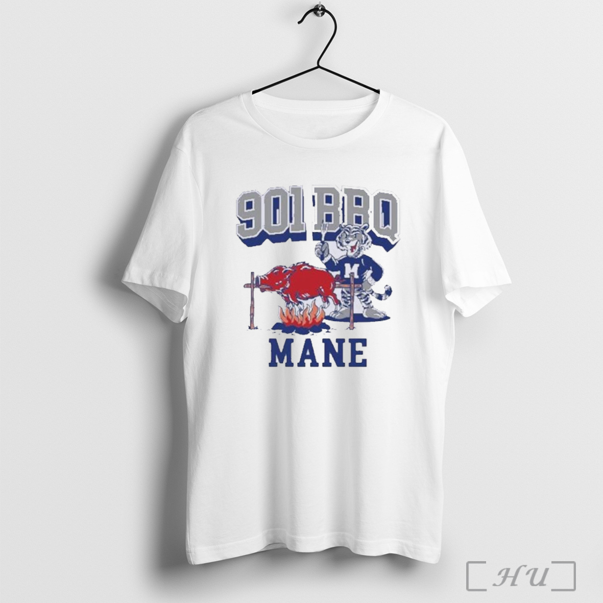 Officials Memphis Tigers 901 Bbq Mane Arkansas T Shirt Sweatshirt