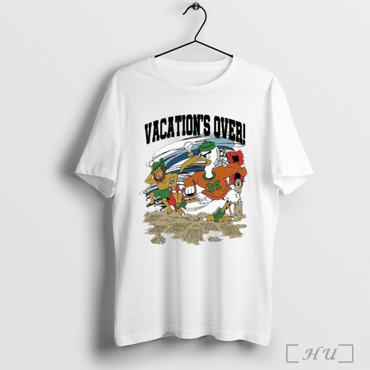 Officials Miami Hurricanes Vacations Over Notre Dame T Shirt Sweatshirt