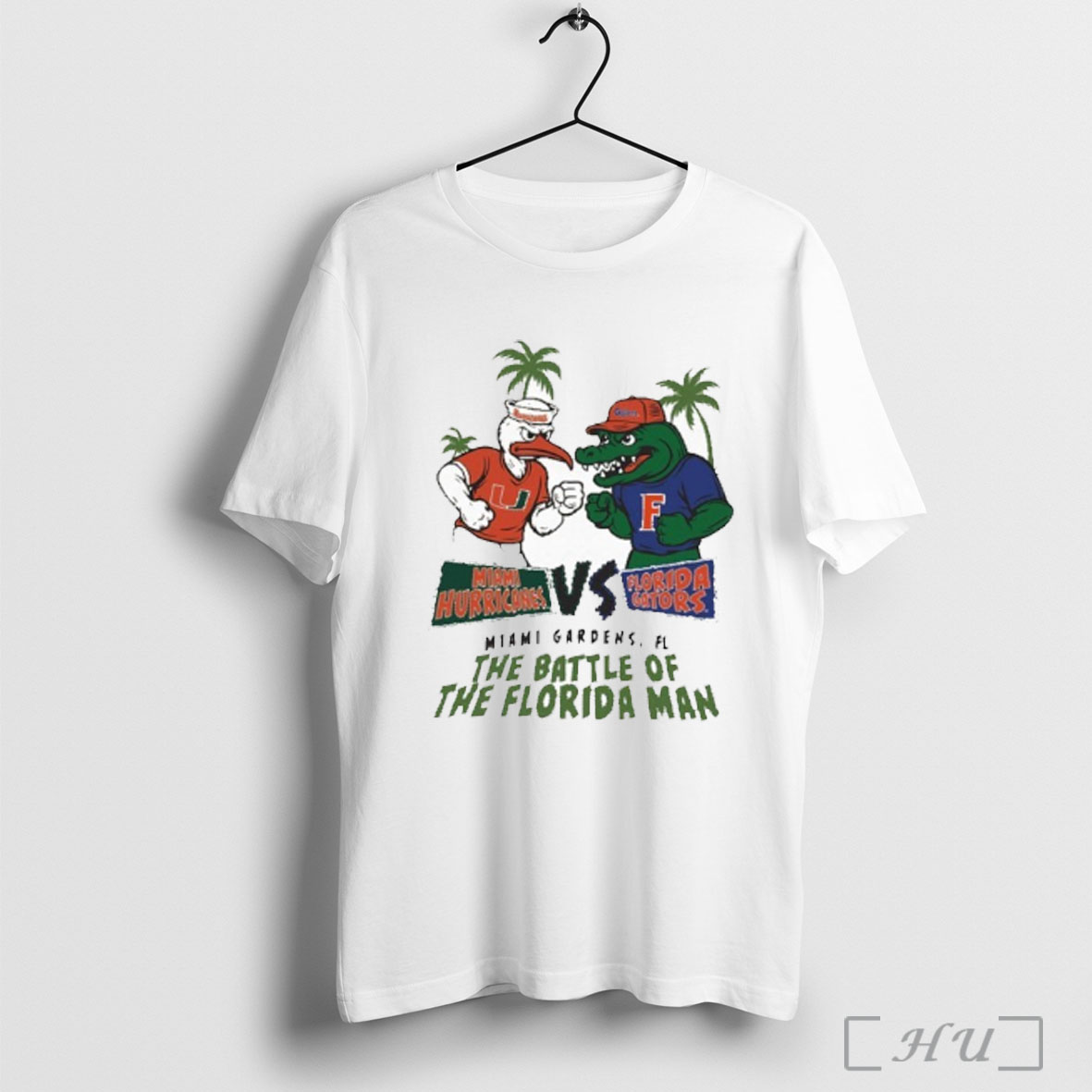 Officials Miami Vs Florida 2025 Florida Man Mascot Gameday T Shirt Sweatshirt