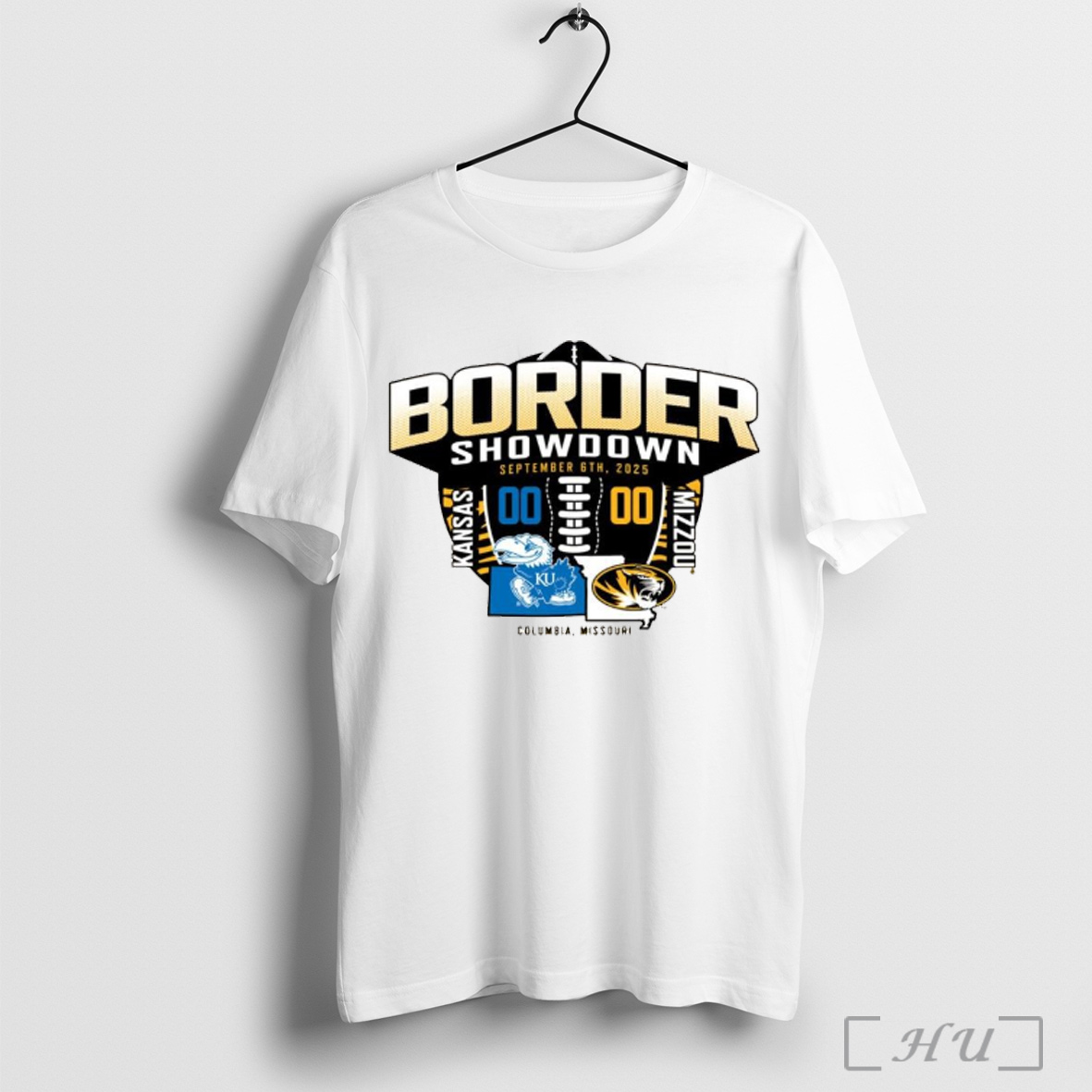 Officials Mizzou Tigers Football Victory Kansas Jayhawks Border Showdown September 6th 2025 Columbia Missouri Score T Shirt Sweatshirt