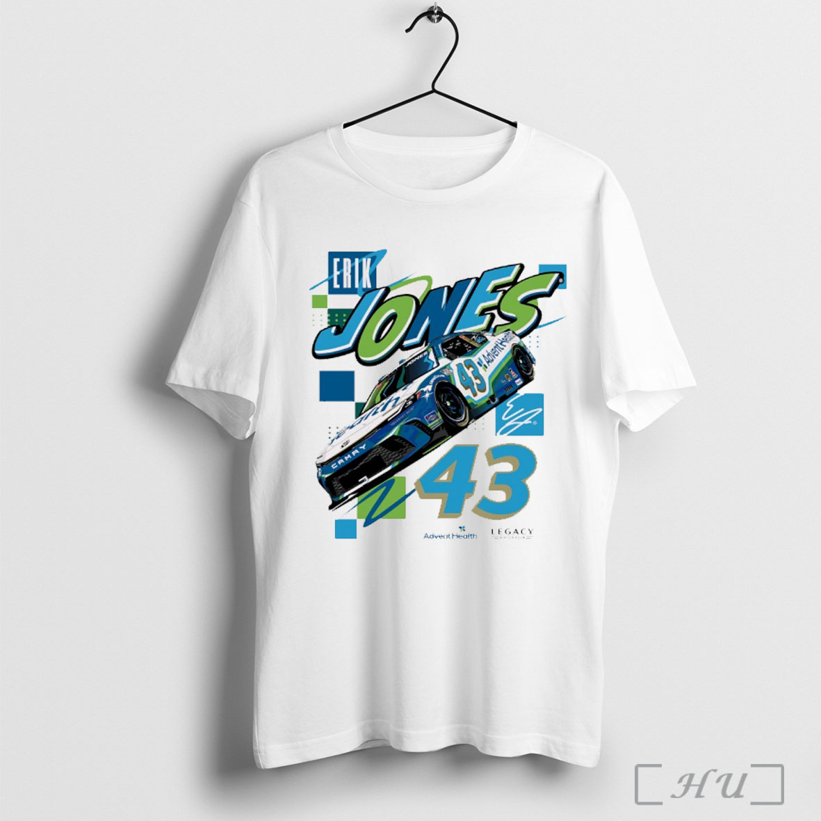 Officials Nascar Erik Jones No 43 Legacy Motor Club Toyota Camry Signature T Shirt Sweatshirt
