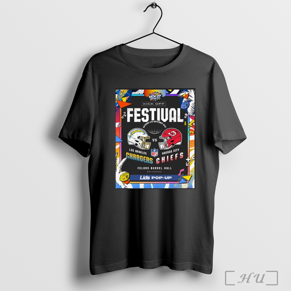 Officials Nfl Kick Off Festival 2025 Chargers Vs Chiefs T Shirt Sweatshirt