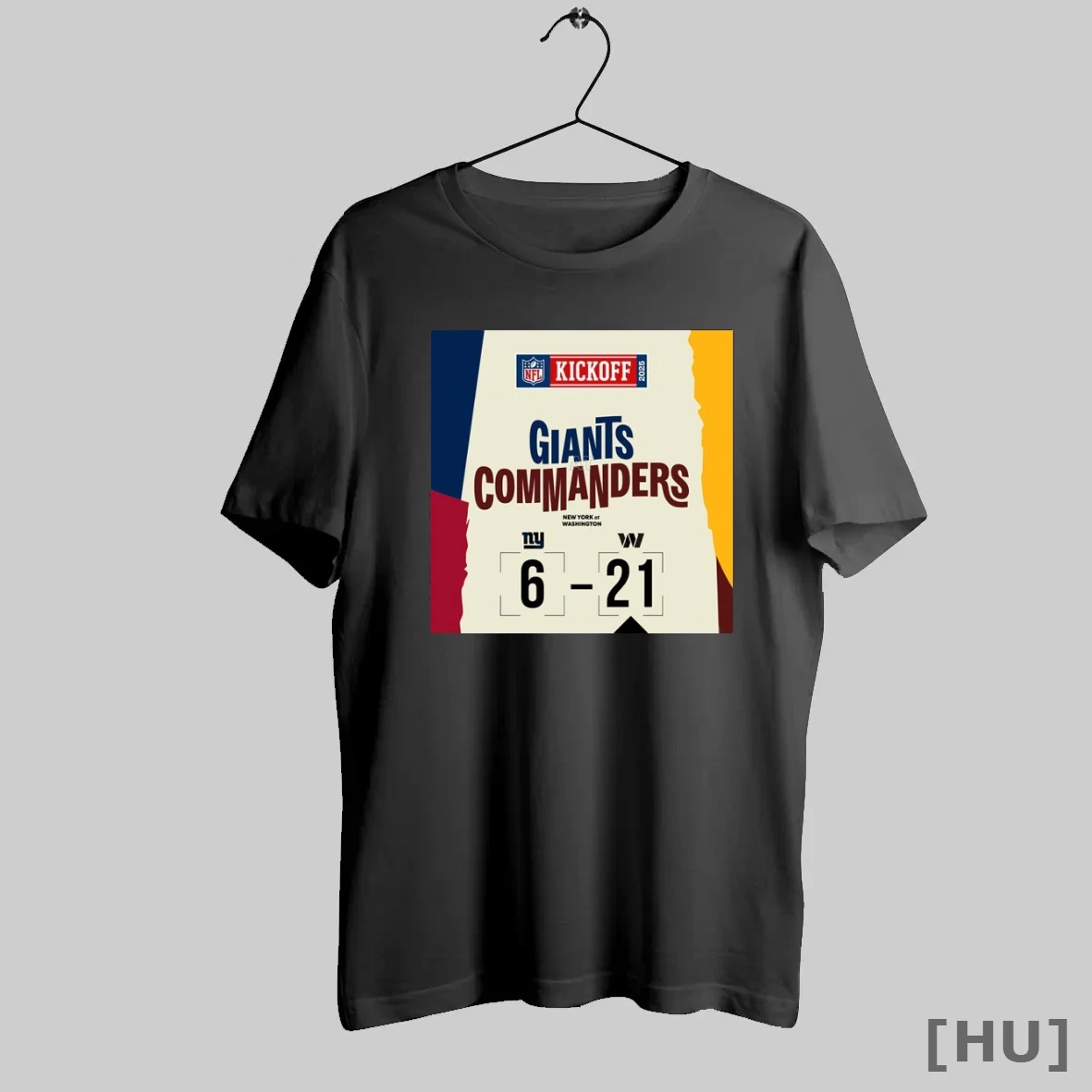Officials Nfl Kickoff 2025 Commanders Wins 21 6 Giants Score T Shirt Sweatshirt