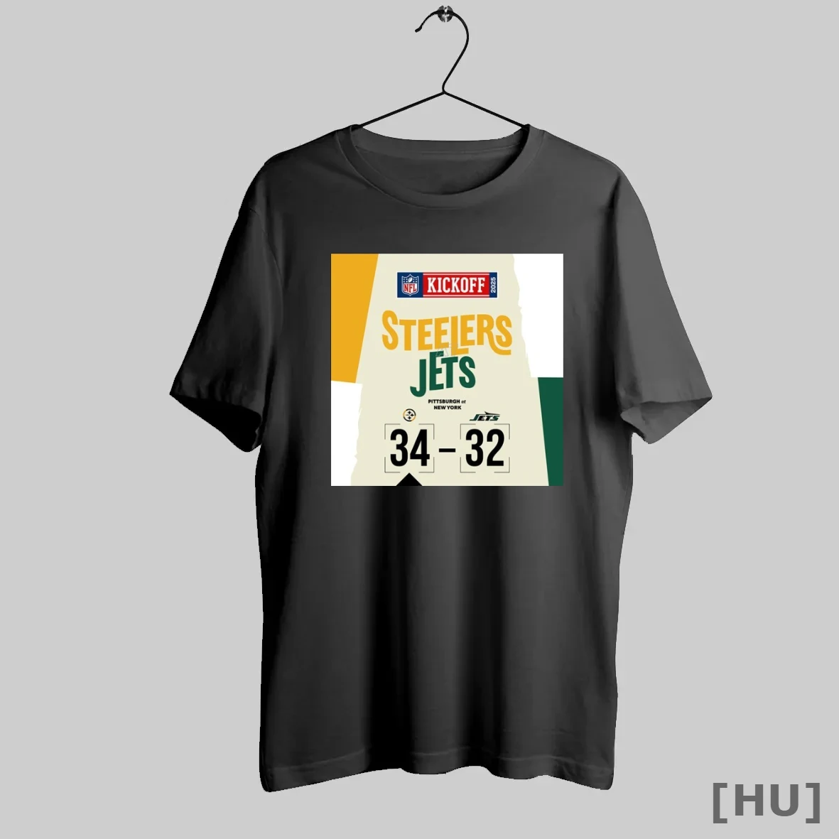 Officials Nfl Kickoff 2025 Steelers Wins 34 32 Jets Score T Shirt Sweatshirt
