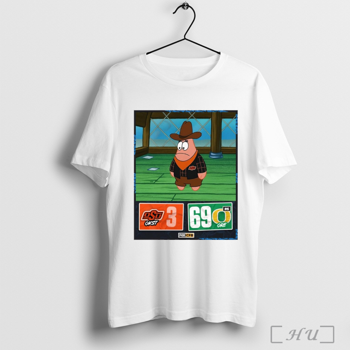 Officials Oregon 69 3 Oklahoma State Sep 6 2025 Final Score Patrick Star Meme T Shirt Sweatshirt