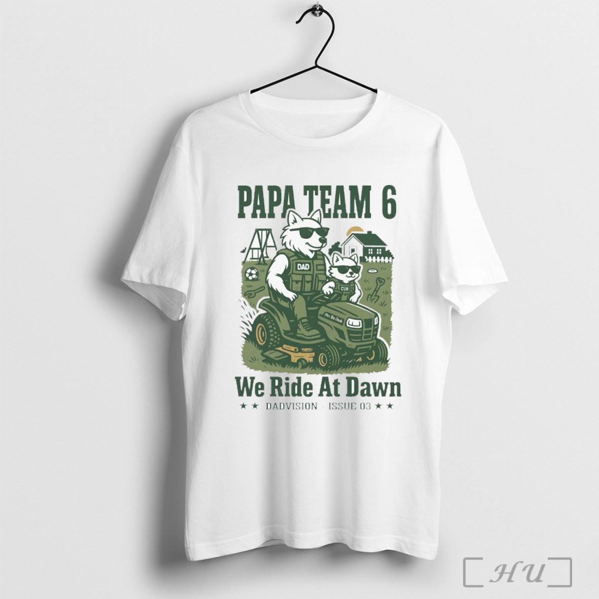 Officials Papa Team 6 We Ride At Dawn Dadvision Issue 03 Painting T Shirt Sweatshirt