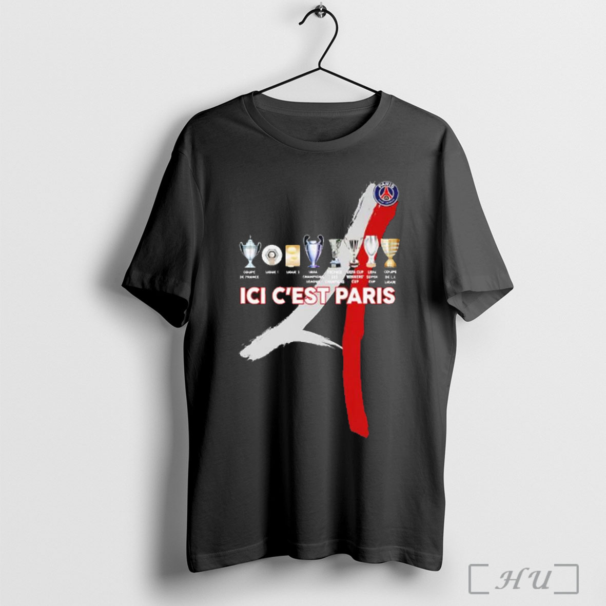 Officials Paris Saint Germain Football Ici Cest Paris Trophy T Shirt Sweatshirt