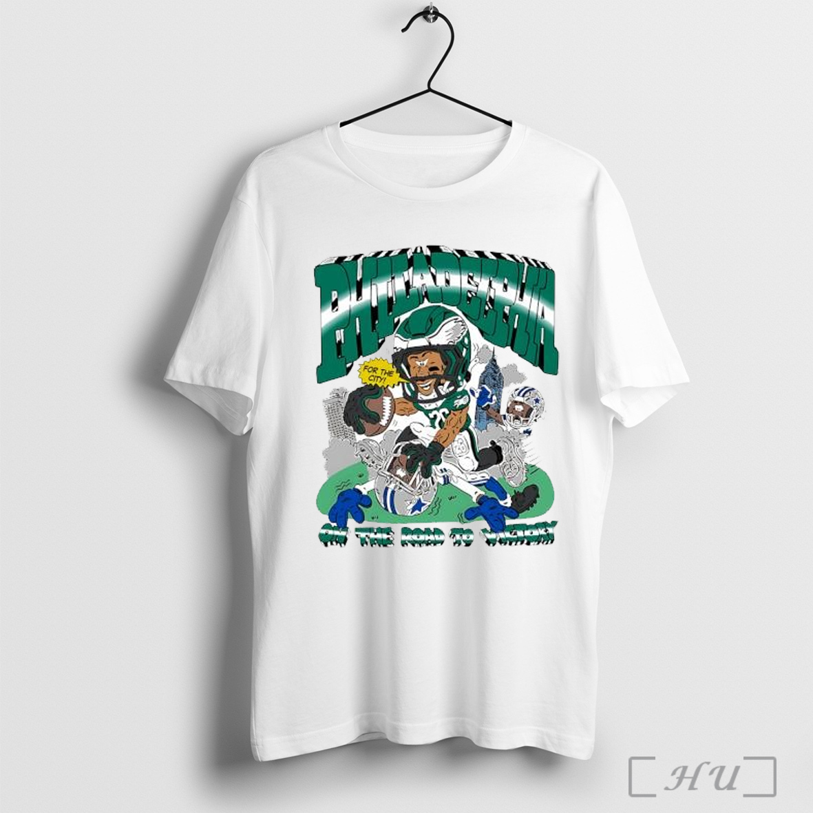 Officials Philadelphia Eagles On The Road To Victory Dallas Sucks T Shirt Sweatshirt