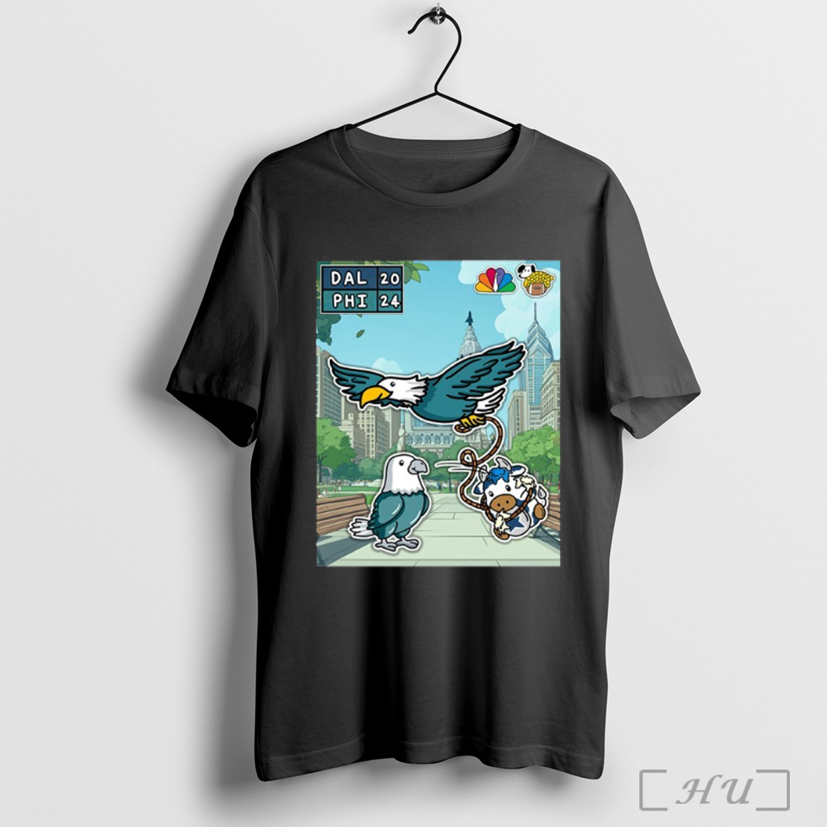 Officials Philadelphia Eagles Win 24 20 Dallas Cowboys 2025 Game Day T Shirt Sweatshirt