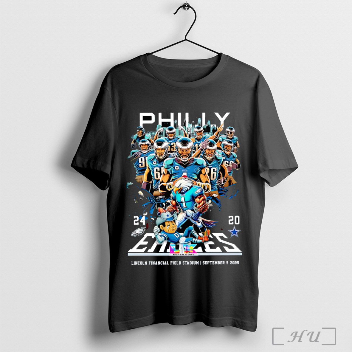 Officials Philly Philadelphia Eagles 24 20 Dallas Cowboys Lincoln Financial Field Stadium 2025 T Shirt Sweatshirt