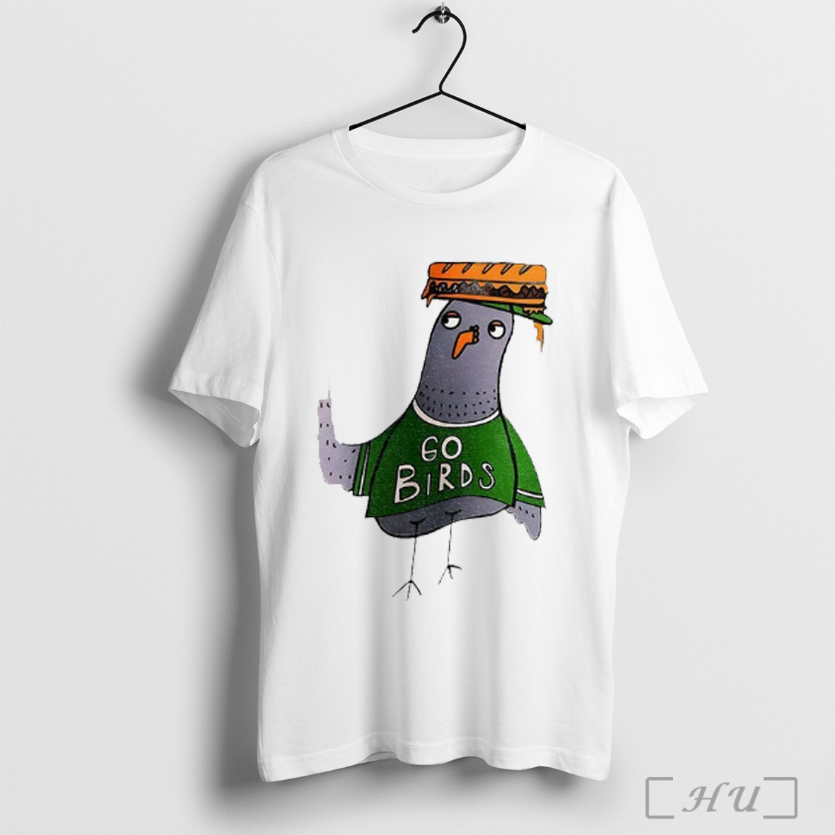 Officials Pigeon Hot Dog Philadelphia Eagles Football Nfl Go Birds Cartoon T Shirt Sweatshirt
