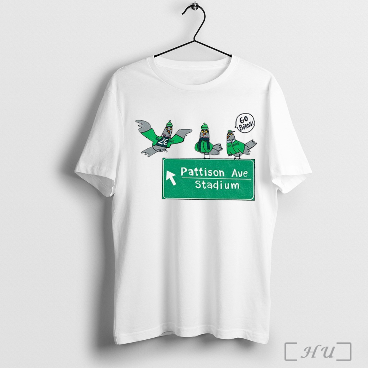 Officials Pigeons Saquon Barkley Philadelphia Eagles Football Nfl Pattison Ave Stadium Go Birds Cartoon T Shirt Sweatshirt