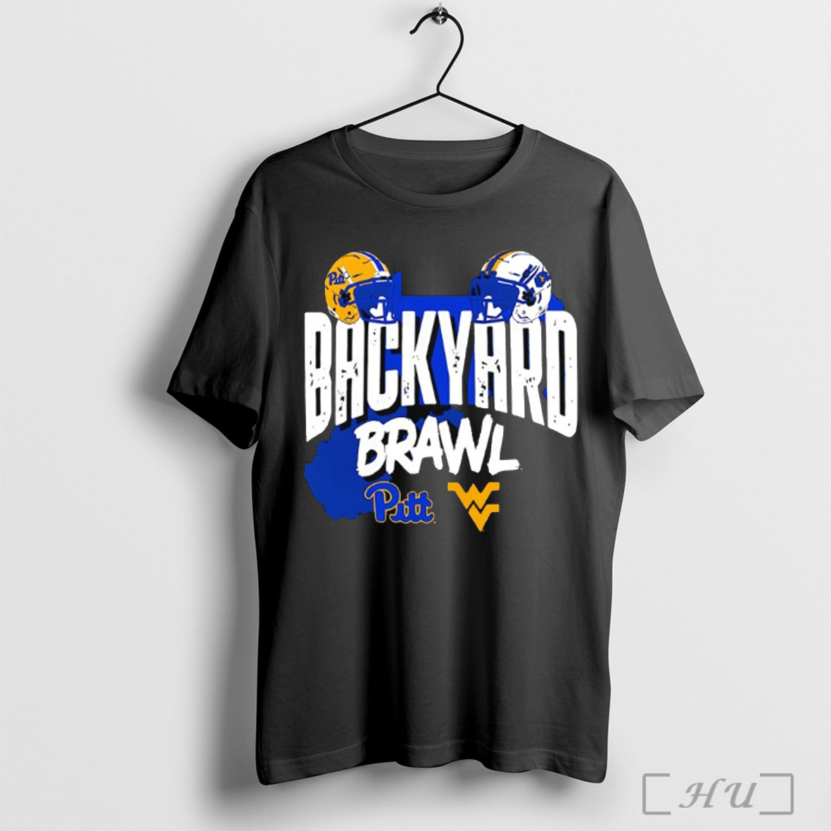 Officials Pitt Panthers Vs West Virginia Mountaineers Backyard Brawl Helmet T Shirt Sweatshirt