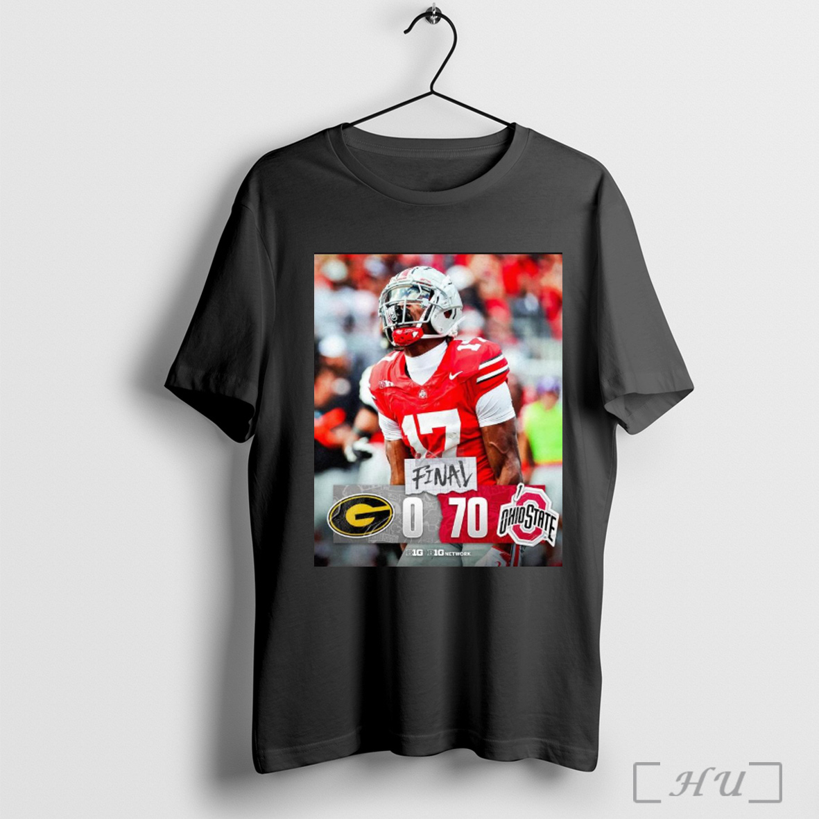 Officials Poster Ohio State Buckeyes Victory Grambling State Tigers Final Score 70 00 September 6 2025 T Shirt Sweatshirt