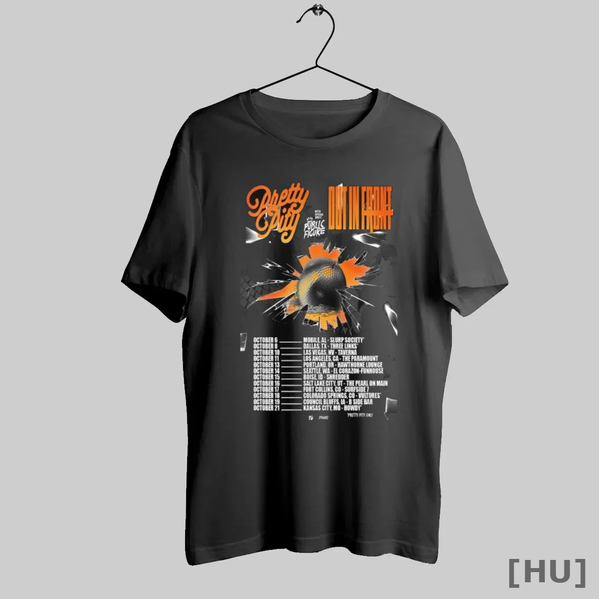 Officials Pretty Pity X Out In Front October 2025 Tour Dates S T Shirt Sweatshirt