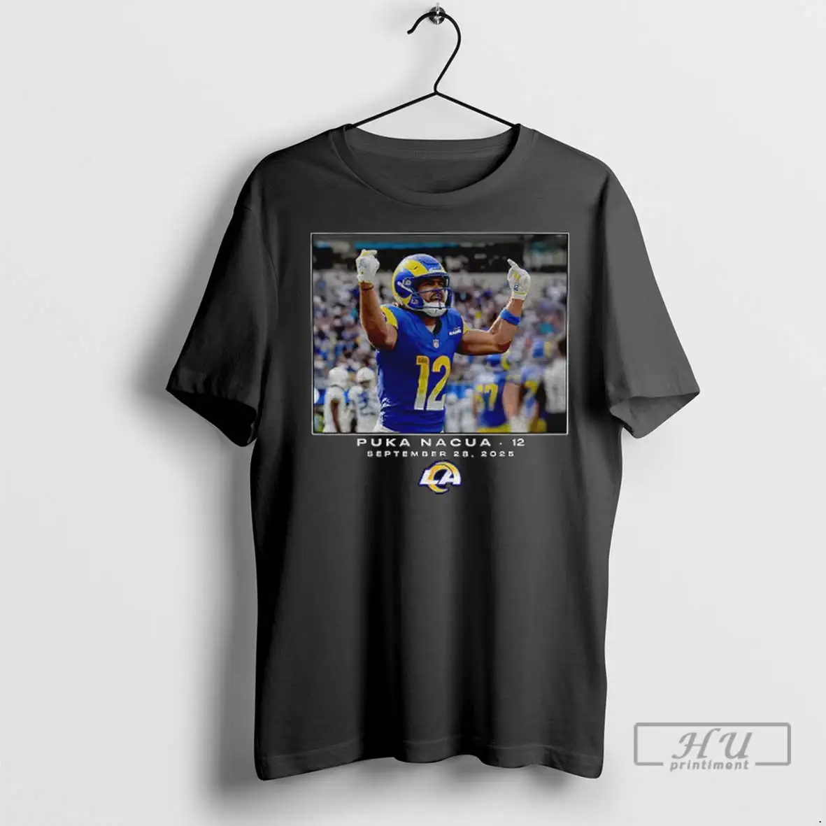 Officials Puka Nacua Los Angeles Rams Nfl Flash Features Week 12 September 28 2025 Logo T Shirts Sweatshirt