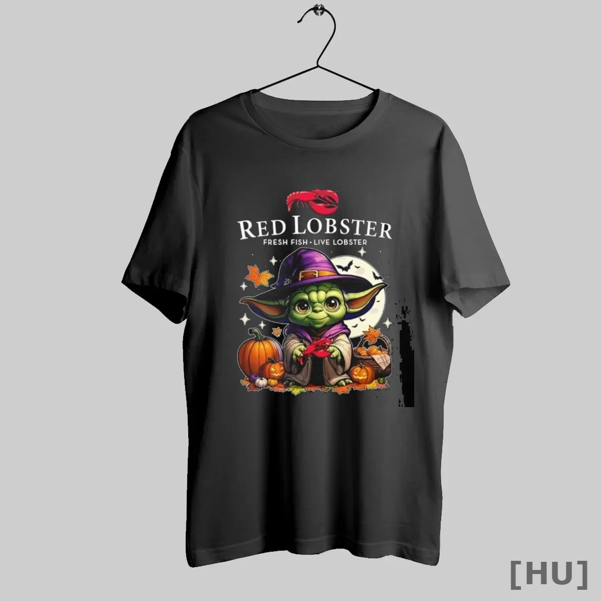 Officials Red Lobster Fresh Fish Live Lobster X Baby Yoda Witch Halloween 2025 T Shirt Sweatshirt
