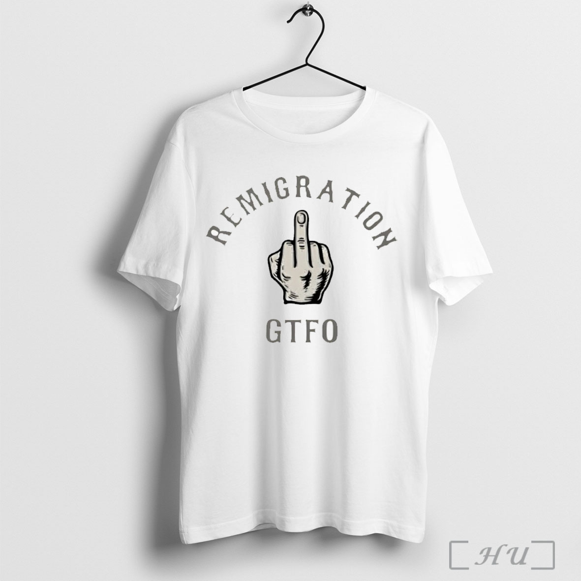 Officials Remigration Gtfo Middle Finger T Shirt Sweatshirt
