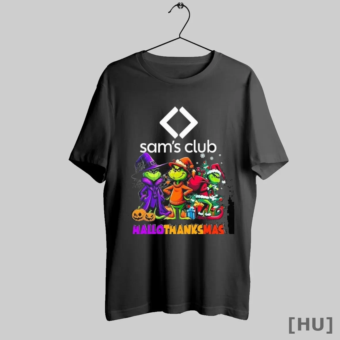 Officials Sams Club The Grinch Hallothanksmas 2025 T Shirt Sweatshirt