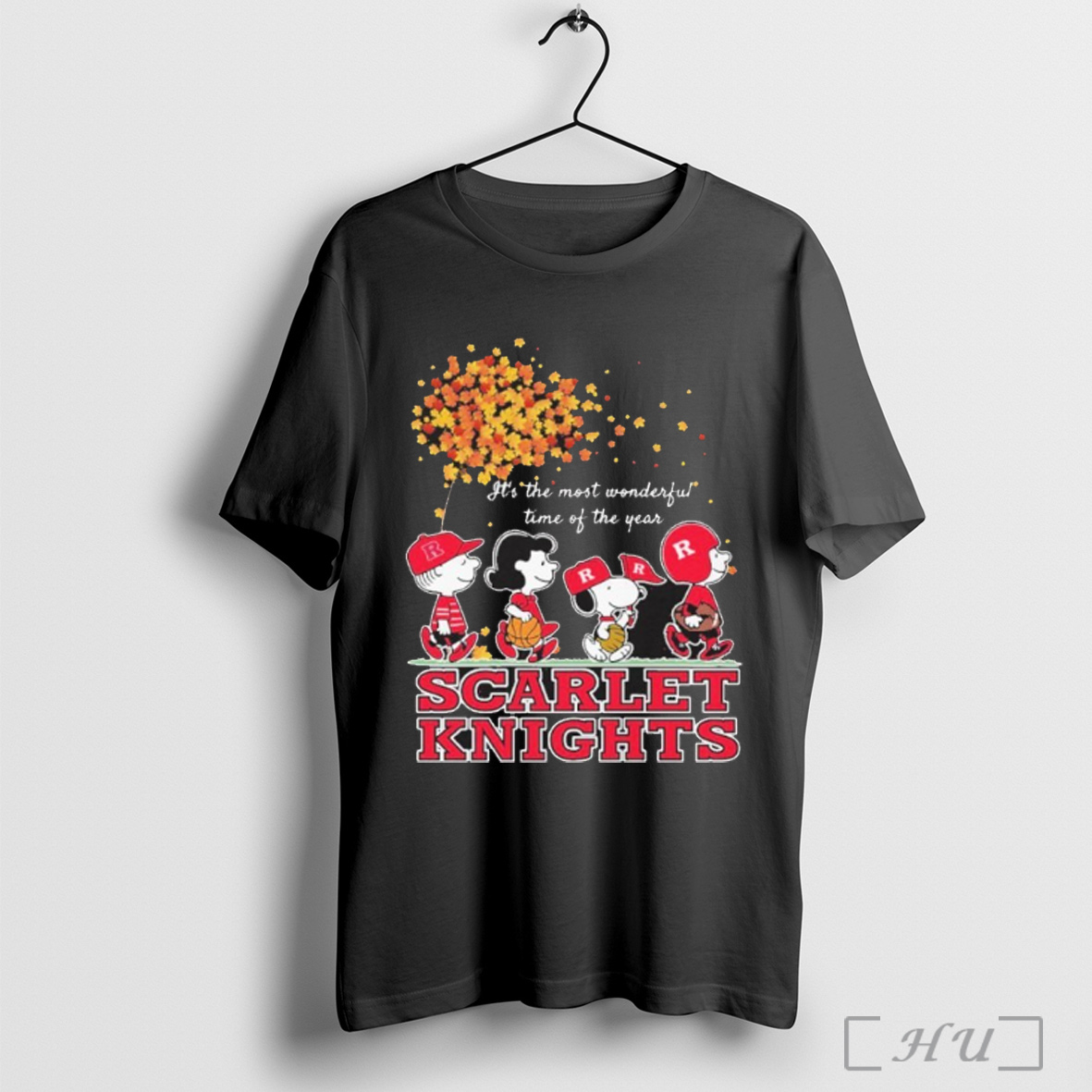 Officials Scarlet Knights Peanuts Its The Most Wonderful Time Of The Year T Shirt Sweatshirt