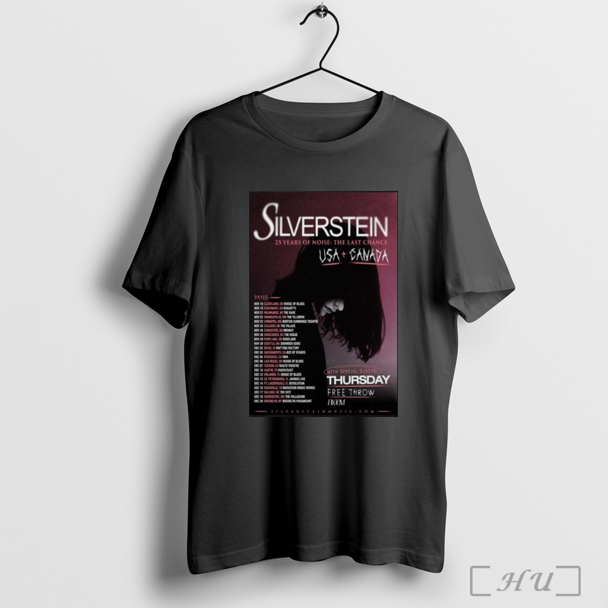 Officials Silverstein Tour America Canada 2025 T Shirt Sweatshirt