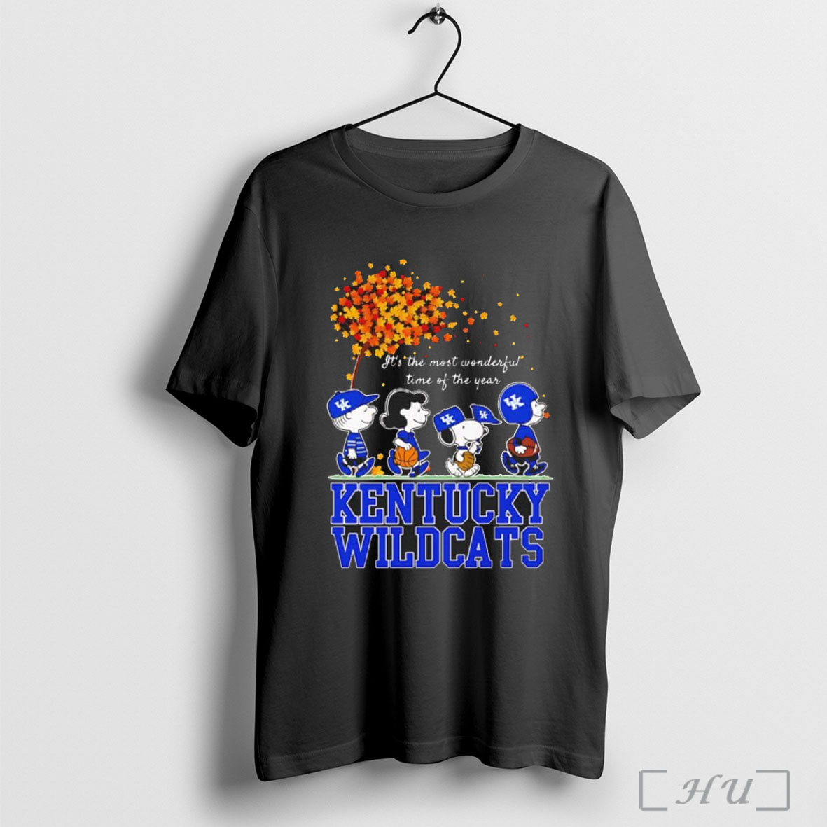 Officials Snoopy And Friends Kentucky Wildcats Sports Team Its The Most Wonderful Time Of The Year Autumn T Shirt Sweatshirt