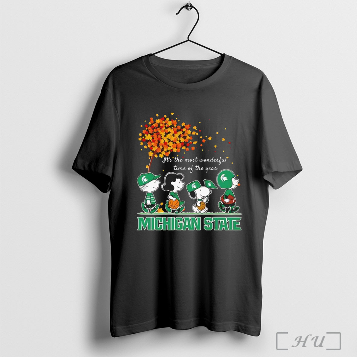 Officials Snoopy And Friends Michigan State Sports Team Its The Most Wonderful Time Of The Year Autumn T Shirt Sweatshirt