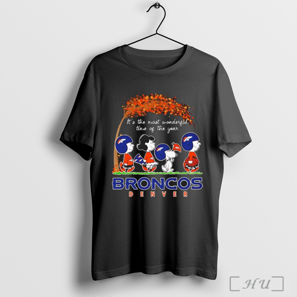 Officials Snoopy And Friends X Broncos Denver Sports Team Its The Most Wonderful Time Of The Year Autumn T Shirt Sweatshirt
