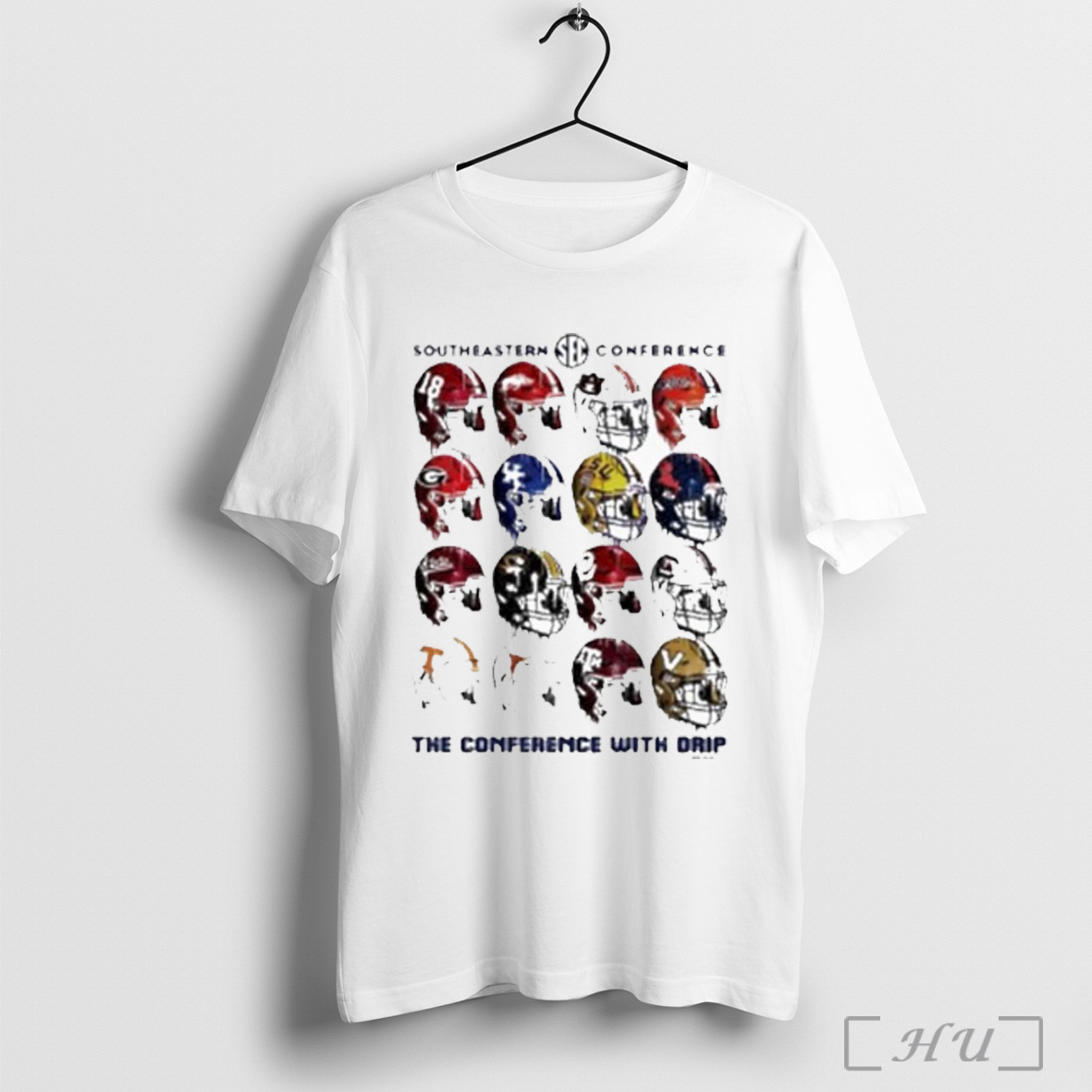 Officials Southeastern Conference Drippy Helmets 16 Team Character T Shirt Sweatshirt