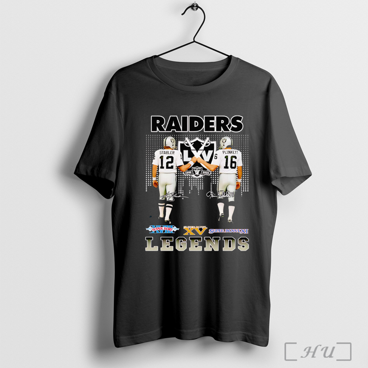 Officials Stabler And Plunkett Raiders Legends Signature T Shirt Sweatshirt