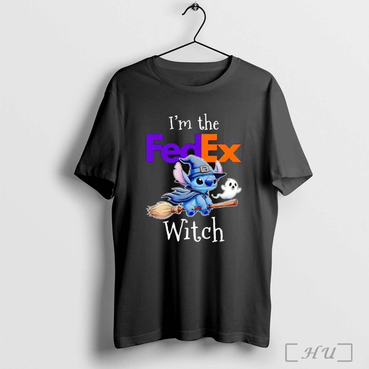 Officials Stitch Ghost Im The Fedex Witch Halloween T Shirt Sweatshirt