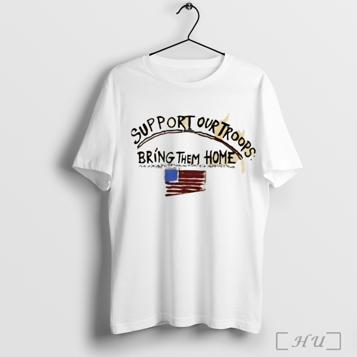 Officials Support Our Troops Bring Them Home American Flag T Shirt Sweatshirt