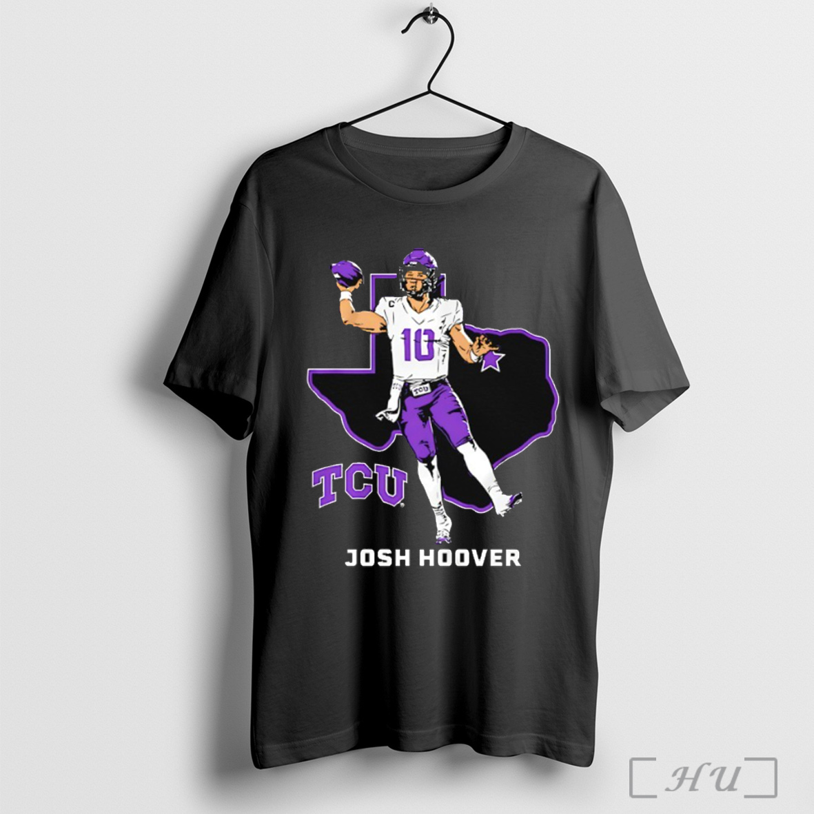 Officials Tcu Horned Frogs Football Josh Hoover State Star T Shirt Sweatshirt